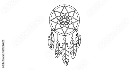 Dreamcatcher with transparent background