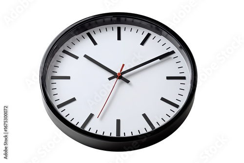 Wallpaper Mural wall clock isolated on white background productivity symbol Torontodigital.ca