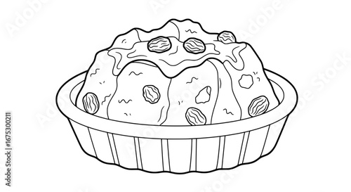 Cookies in a bowl with transparent background