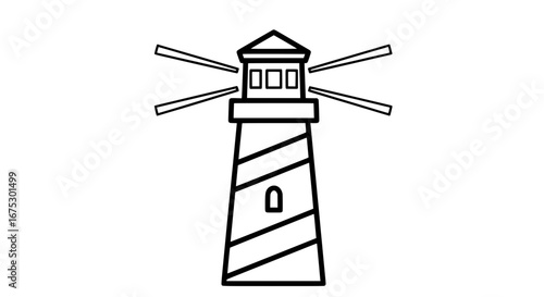 Lighthouse with transparent background