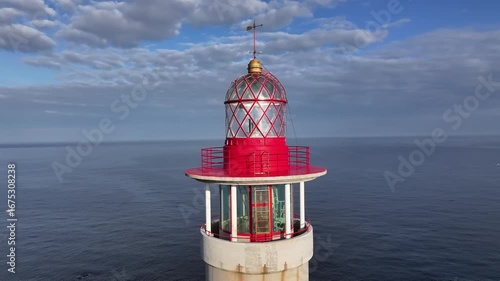 Faro de Punta Nariga en Malpica de Bergantiños, A Coruña, Galicia