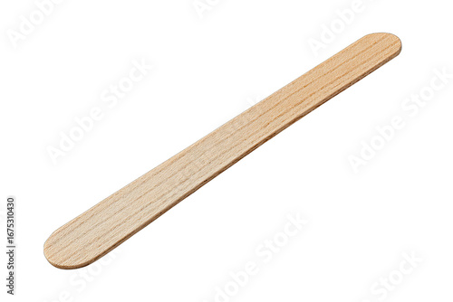 wooden reusable coffee stirrer isolated on white background eco dining