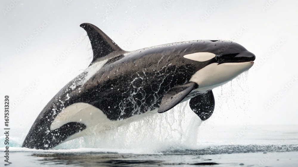 Obraz premium Killer Whale on studio background