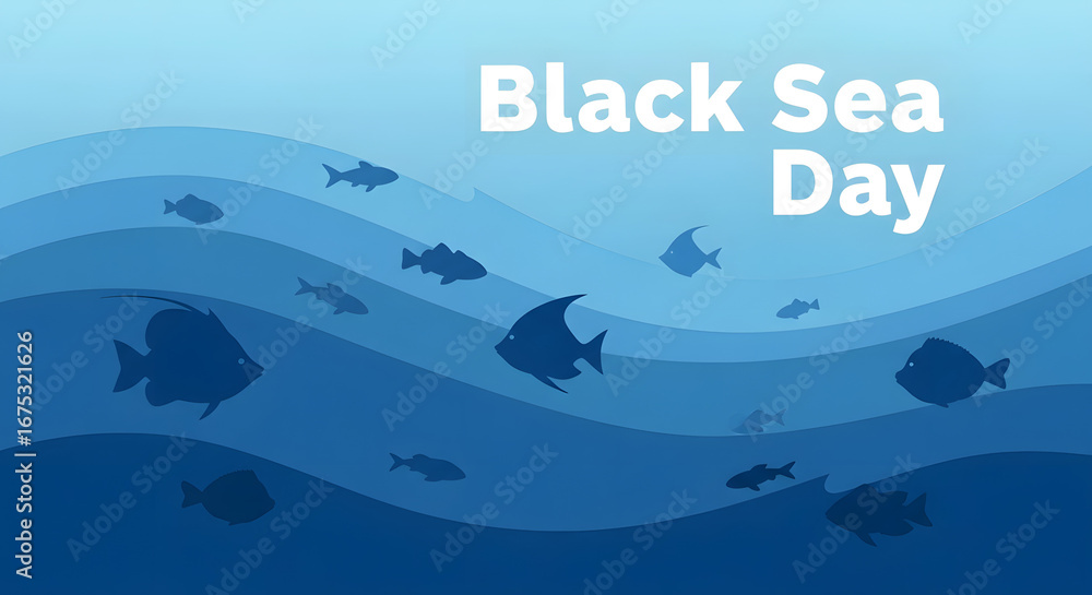 Naklejka premium Underwater Scene with Fish for Environmental Awareness, Marine Education, Ocean Conservation, Blogs, Website Headers, and Awareness Campaigns