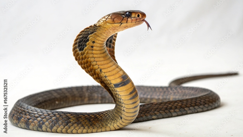 Fototapeta premium King Cobra on studio background