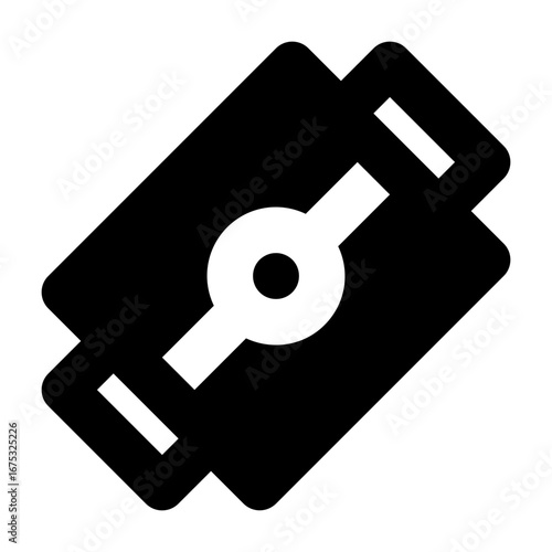 Razor Blade Solid Icon