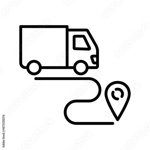 Deliver Icon Vector Illustratio, White Background