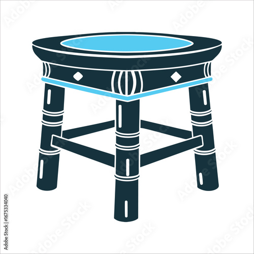 Volva's Seat: High Stool for Prophecy Illustration Volvas Seat A high wooden stool for trance prophecy