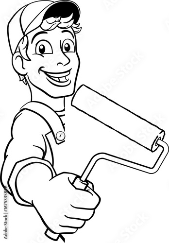 Painter Decorator Paint Rol...