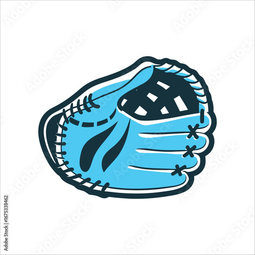 Cartoon Baseball Glove, Classic Mitt Design Baseball Glove Classic mitt shape