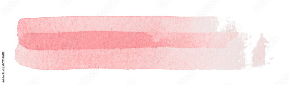 Fototapeta premium pink watercolor background. Artistic hand paint. Isolated on transparent background.