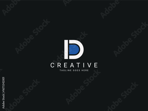 d modern letter logo	