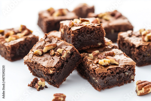 Wallpaper Mural Brownies with nuts sprinkled on top Torontodigital.ca