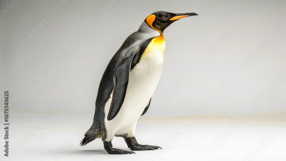Fototapeta premium King Penguin on studio background