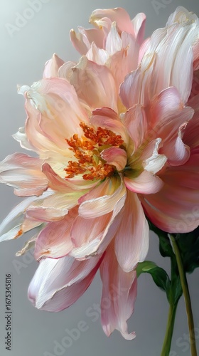 Soft Pink Flower Petals Close-Up with Delicate Details and Texture