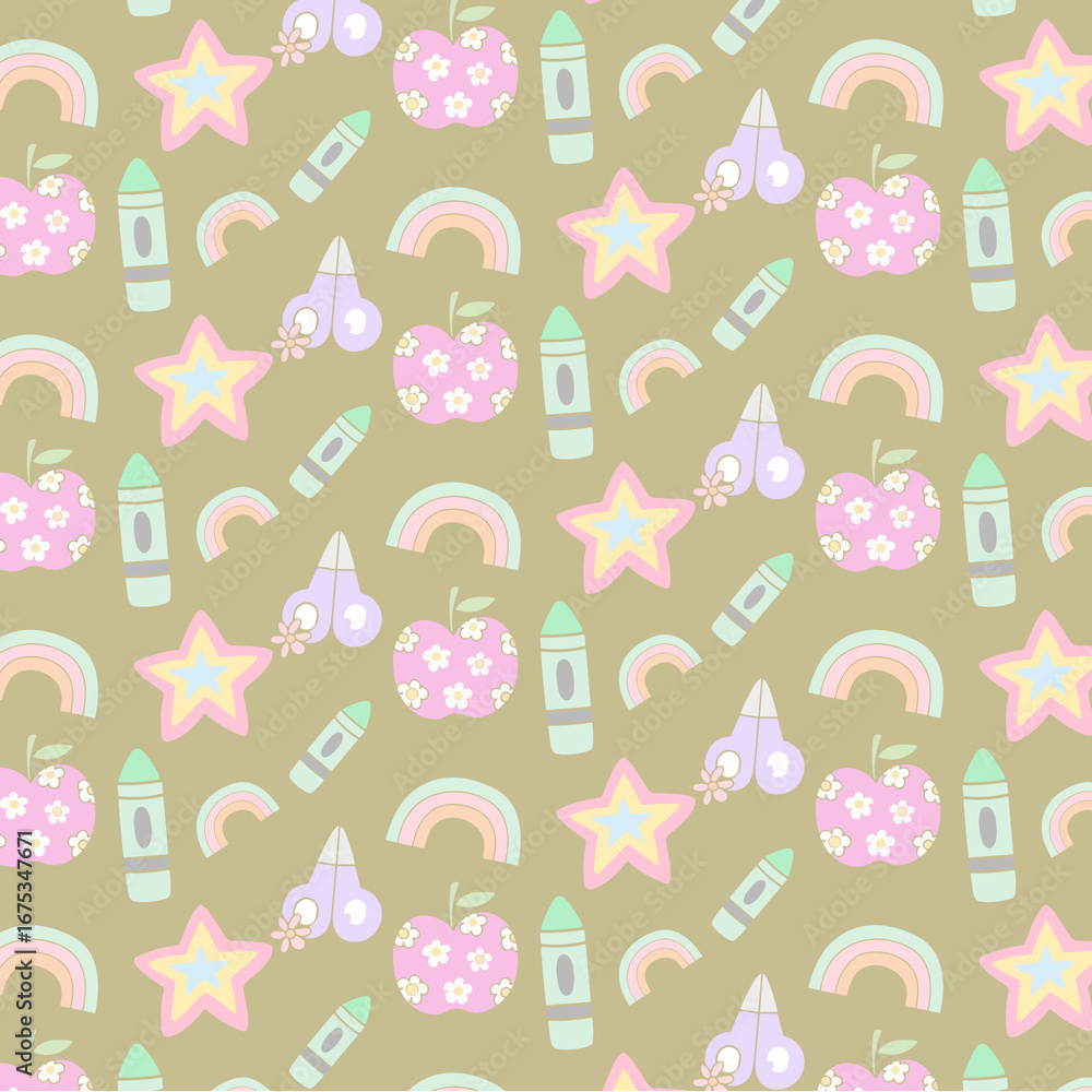 seamless pattern with cats and birds seamless pattern with cats and birds