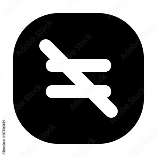 Not Equal Filled Icon