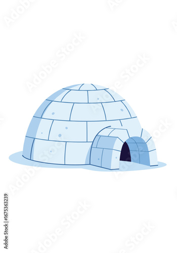 Inuit traditional snow house arctic dwelling winter shelter home structure architectural design