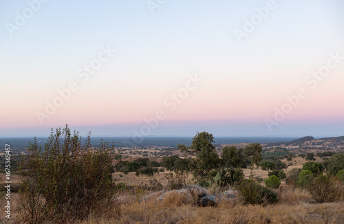 Sunset in the countryside, Alentejo