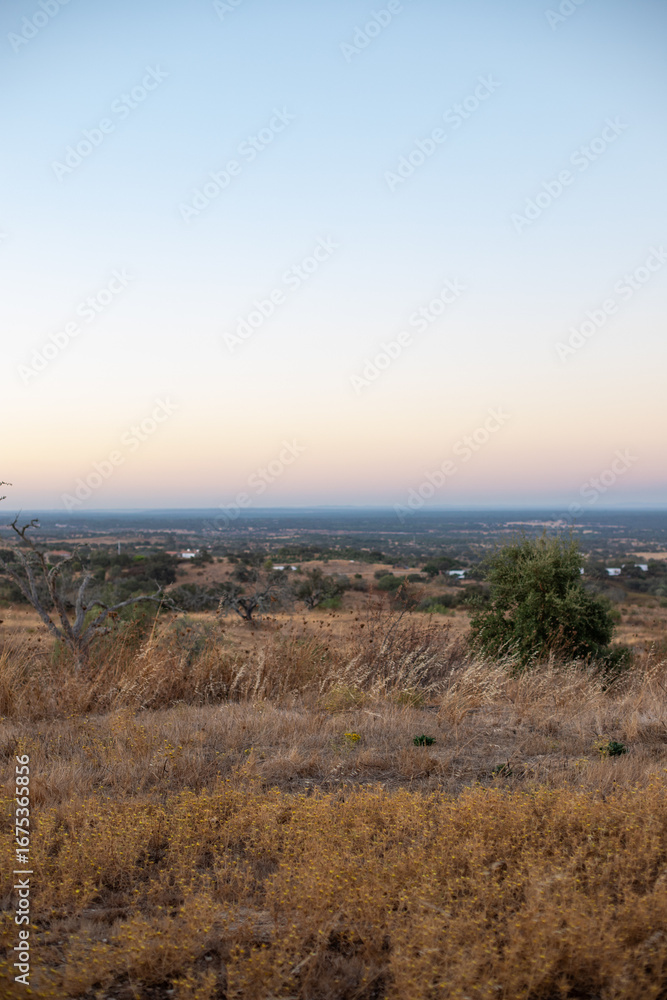 Fototapeta premium Sunset in the countryside, Alentejo
