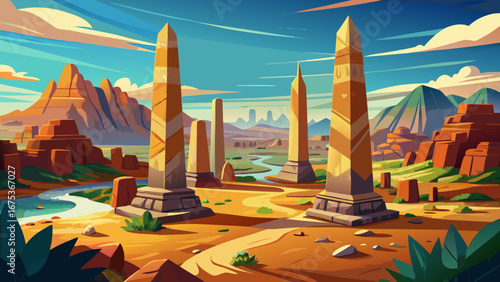 Aksum, Ethiopia
Towering stone obelisks pierce the sky above Aksum, surrounded by ancient ruins and sacred grounds, symbolizing a lost empire’s power, spirituality, and enduring cultural memory.