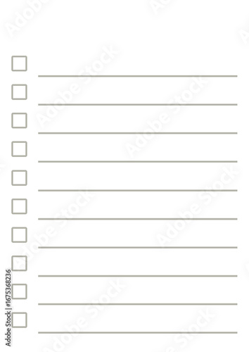 Blank to do list format
