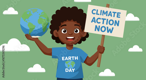Young Activist Championing Climate Action for Earth Day