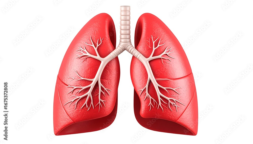 Fototapeta premium Human lungs anatomy