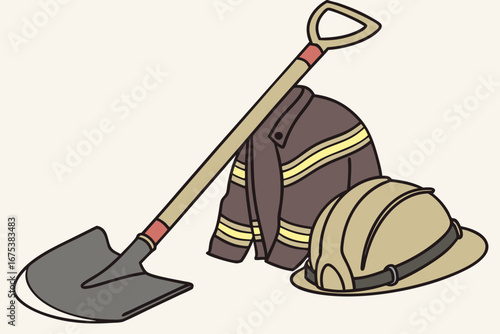 Firefighter shovel equipment