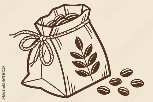 Coffee culture coffee bag icon