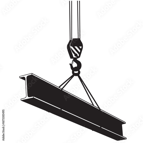 Industrial Crane Hook Lifting Heavy Metal I-Beam for Construction
