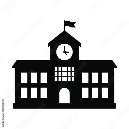 vector illustration of a school