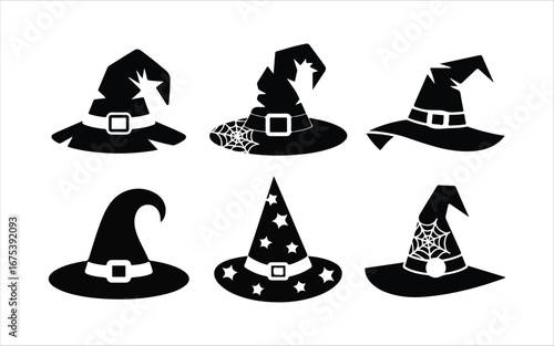 Set Of Hat Silhuetes