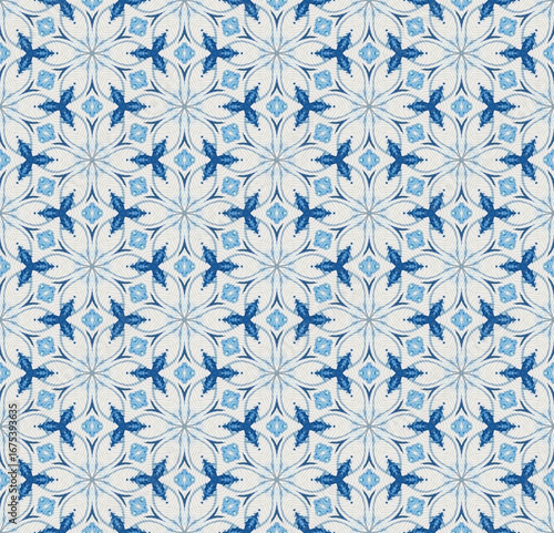 blue ethnic ikat geometric seamless pattern. design for background, notebook cover, carpet, cloth, batik, textile, paper print, sarong, card, floor, curtain, fabric print, ceramic