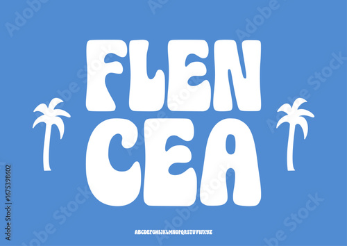 dreamy display typeface inspired by the fluid rhythm of ocean tides and the warmth of a tropical sunset