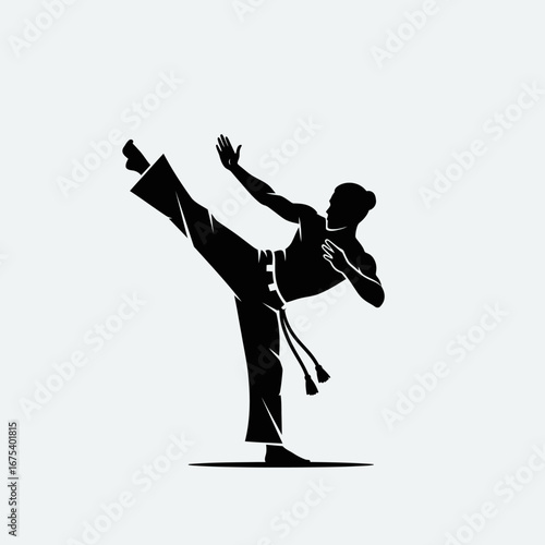 Dynamic Capoeira Dance Moves, Culture, Sports Illustration, Flat Style, Artistic Composition