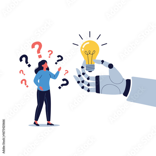Artificial intelligence generates creative solutions for human problems inspiring new ideas