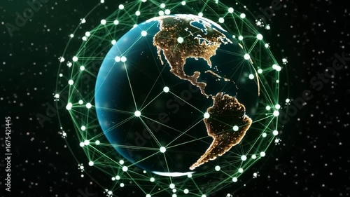 Global Network Connectivity Earth's Digital Future Unveiled