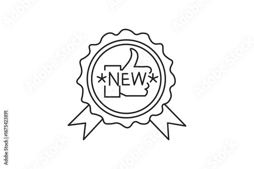 Golden vector wax seal with ribbon, a symbol of quality and success