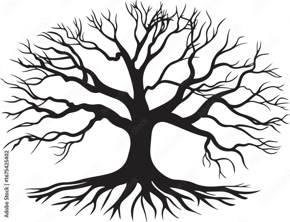 Obraz premium Tree Silhouette Bundle