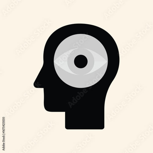 Mind's eye sees clearly insightful vision understanding perception concept abstract symbol