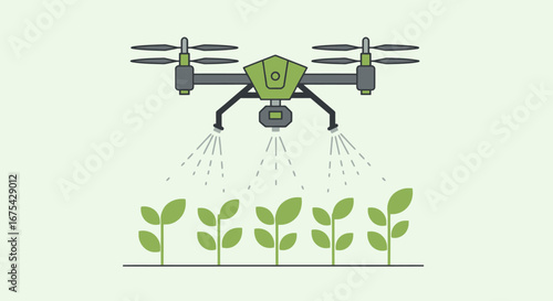 Precision Agriculture with Drone Technology Showcasing Modern Farming Practices and Sustainable Crop Management for Agricultural and Environmental Applications