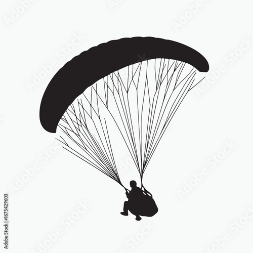 paraglider in the sky