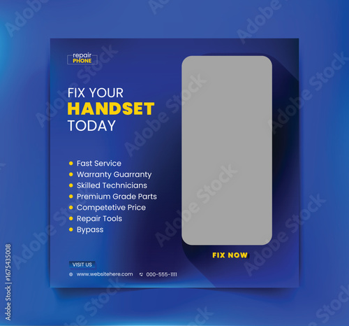 Phone repair, social media post, or advertisement design