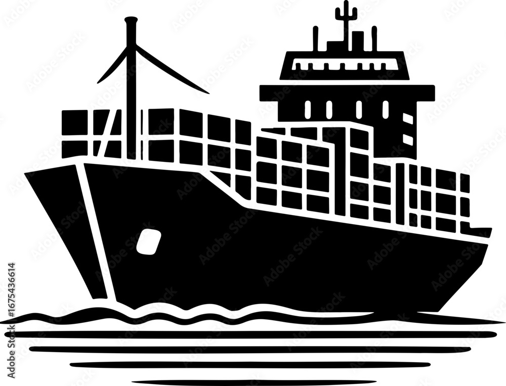 Obraz premium Ship and marine boat set water transport symbol. vessels for travel and transportation set of ship at sea, sail boats, yacht, passenger craft, cruiser and cargo ships Warship navy silhouettes set
