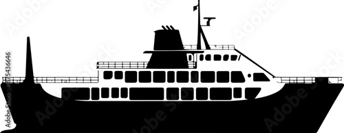Ship and marine boat set water transport symbol. vessels for travel and transportation set of ship at sea, sail boats, yacht, passenger craft, cruiser and cargo ships Warship navy silhouettes set