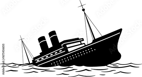 Ship and marine boat set water transport symbol. vessels for travel and transportation set of ship at sea, sail boats, yacht, passenger craft, cruiser and cargo ships Warship navy silhouettes set