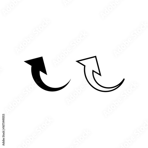 Vector icon set of  arrows for business and web design