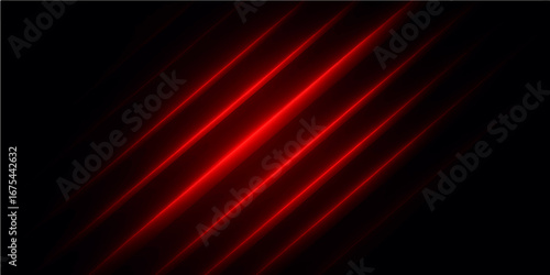 An abstract red background with flowing lines and glowing waves creates a dynamic and dramatic stage design