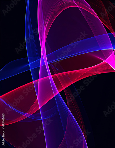 Abstract vibrant lines design